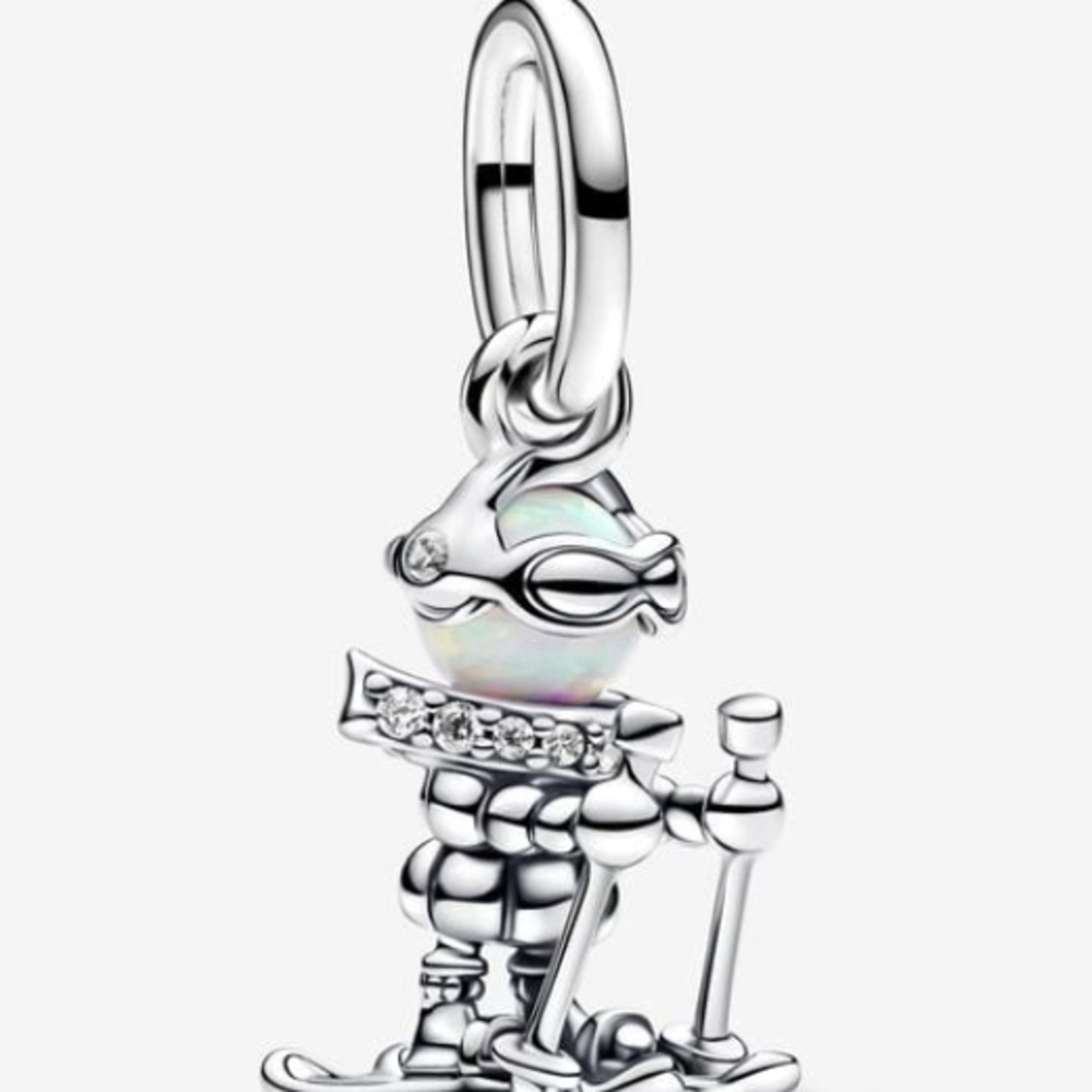 Authentic NEW Pandora Skier Dangle Charm S925